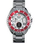 Swiss Military Hanowa Men's Red Sealander Chronograph Dive Watch